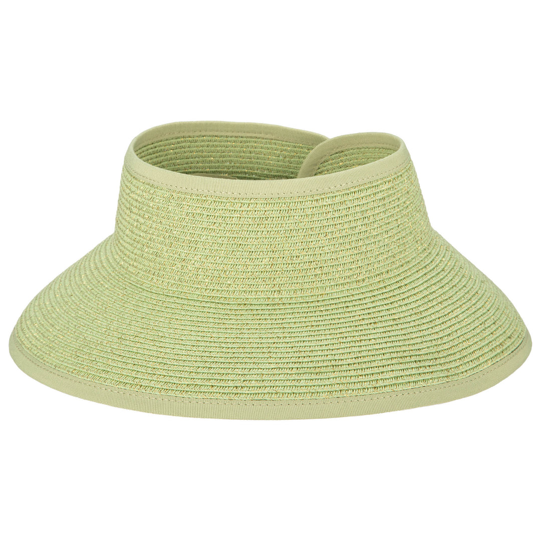 Shimmer - Ultrabraid Mini Roll Up Visor W/ Gold Lurex