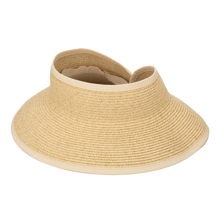 Shimmer - Ultrabraid Mini Roll Up Visor W/ Gold Lurex