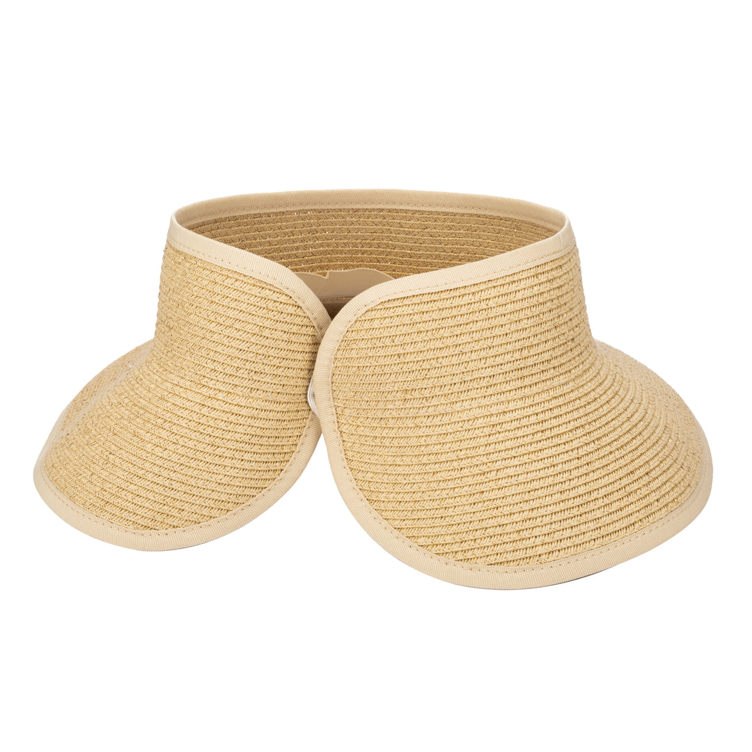 Shimmer - Ultrabraid Mini Roll Up Visor W/ Gold Lurex