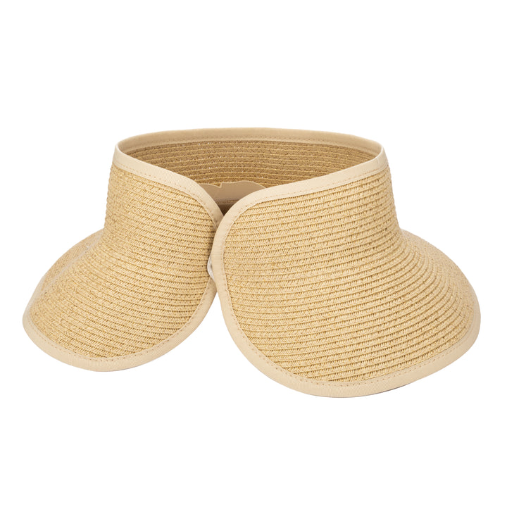 Shimmer - Ultrabraid Mini Roll Up Visor W/ Gold Lurex