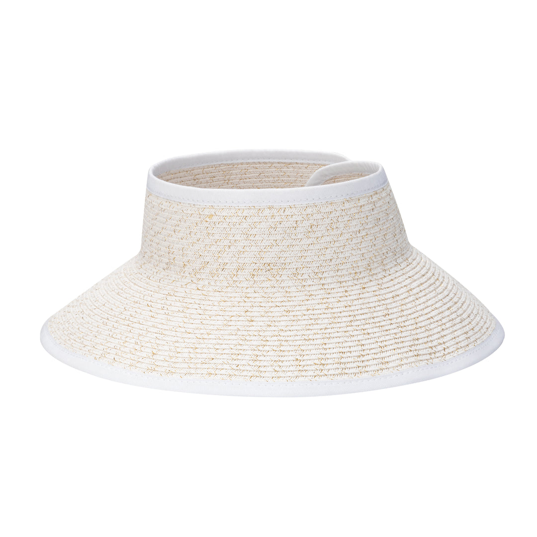 Shimmer - Ultrabraid Mini Roll Up Visor W/ Gold Lurex