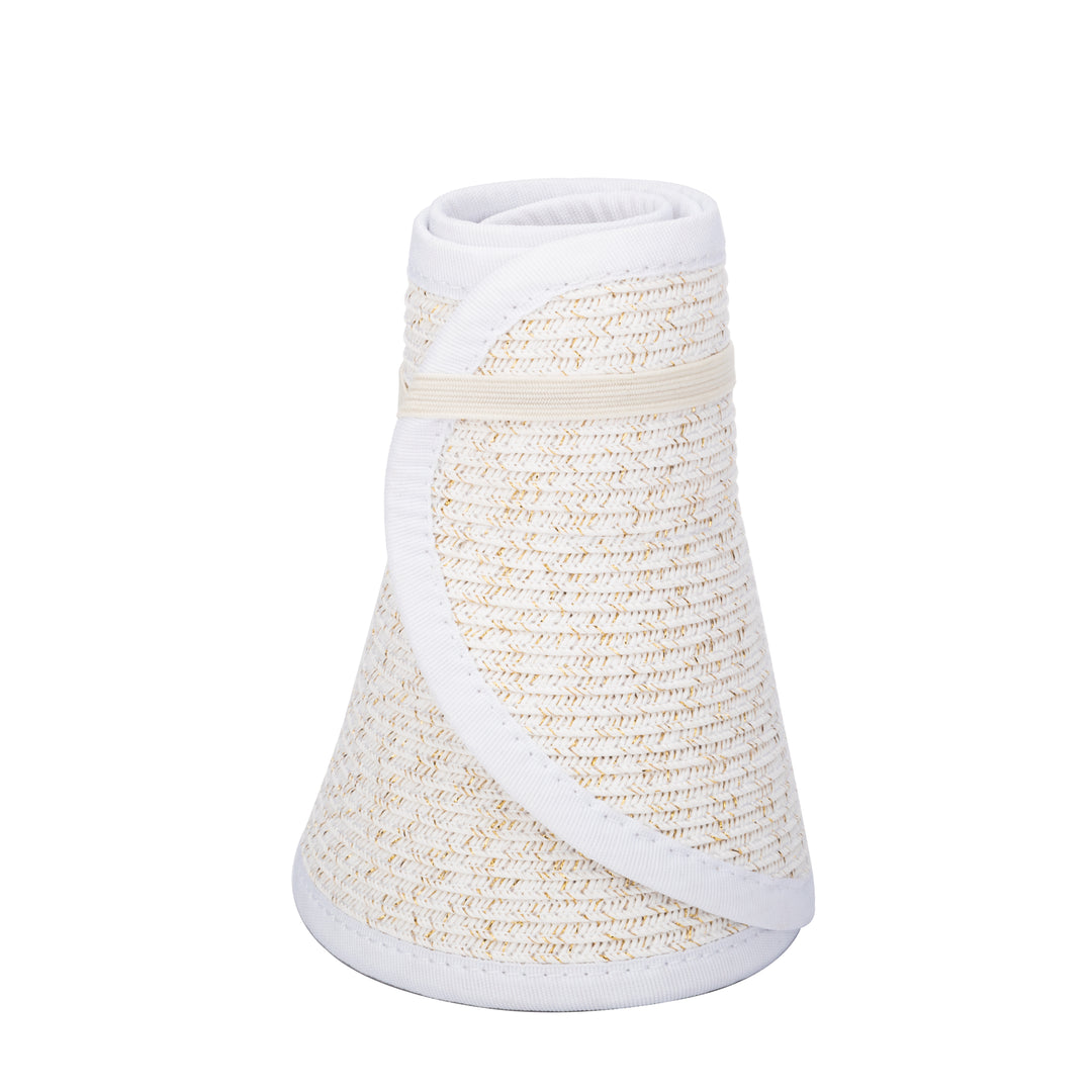 Shimmer - Ultrabraid Mini Roll Up Visor W/ Gold Lurex