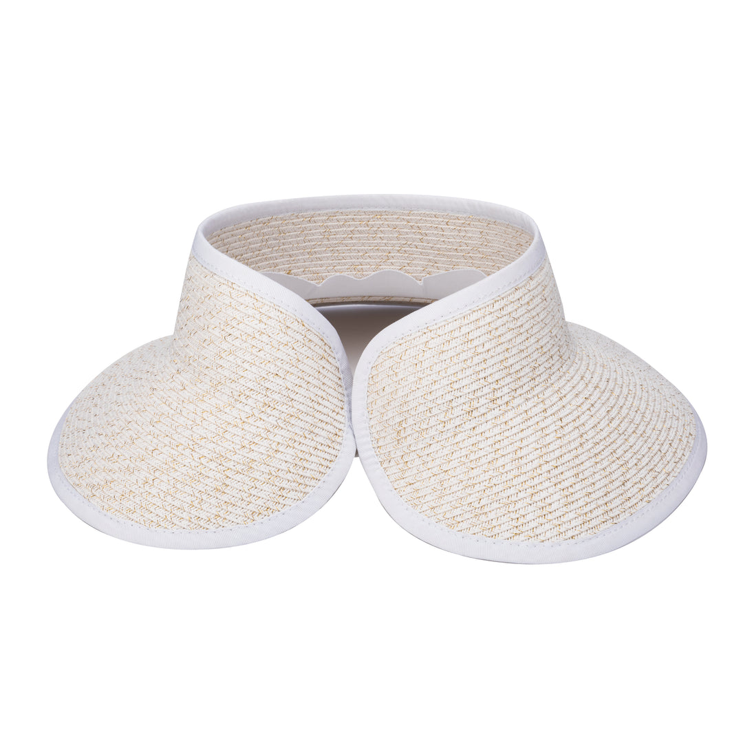 Shimmer - Ultrabraid Mini Roll Up Visor W/ Gold Lurex