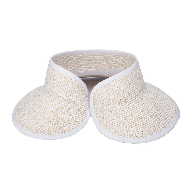 Shimmer - Ultrabraid Mini Roll Up Visor W/ Gold Lurex