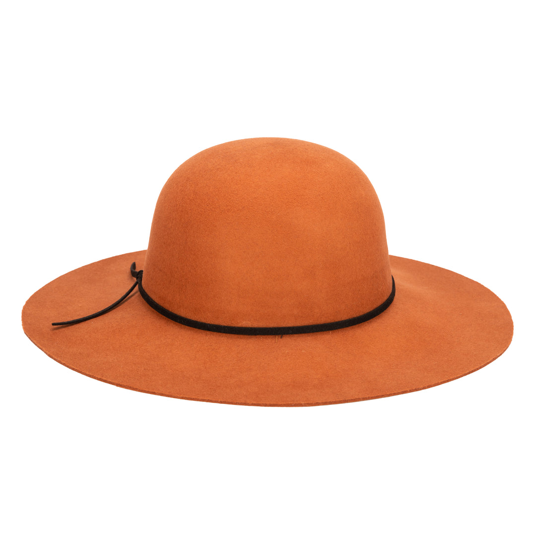Womens Floppy With Round Crown And Faux Suede Band (WFH7950)