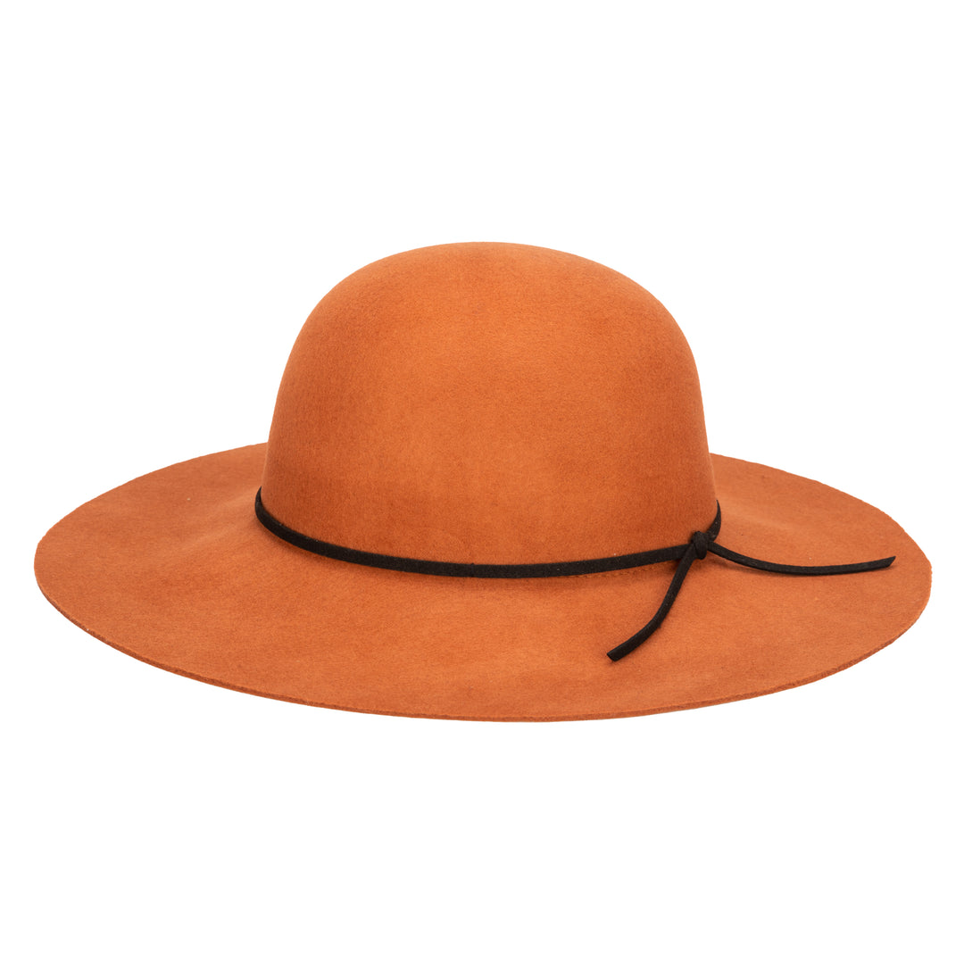 Womens Floppy With Round Crown And Faux Suede Band (WFH7950)