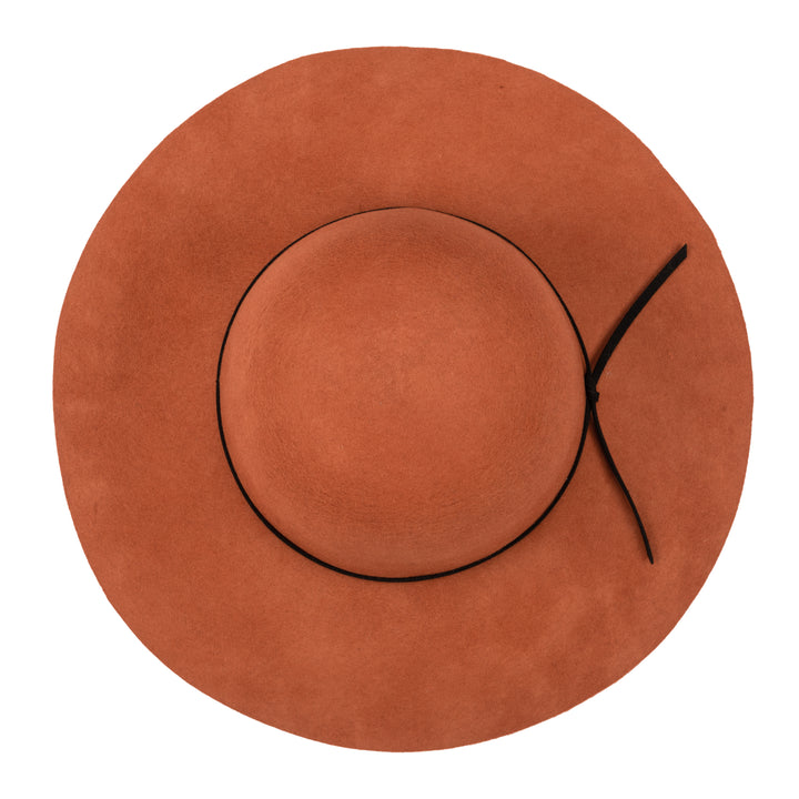 Womens Floppy With Round Crown And Faux Suede Band (WFH7950)