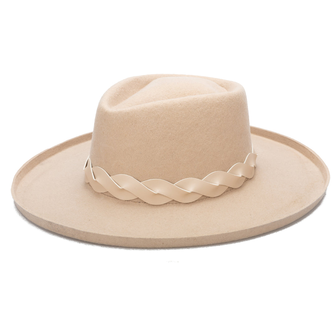 Mountain Top-  Diamond Crown Felt W/ Turn Brim (WFH8227)