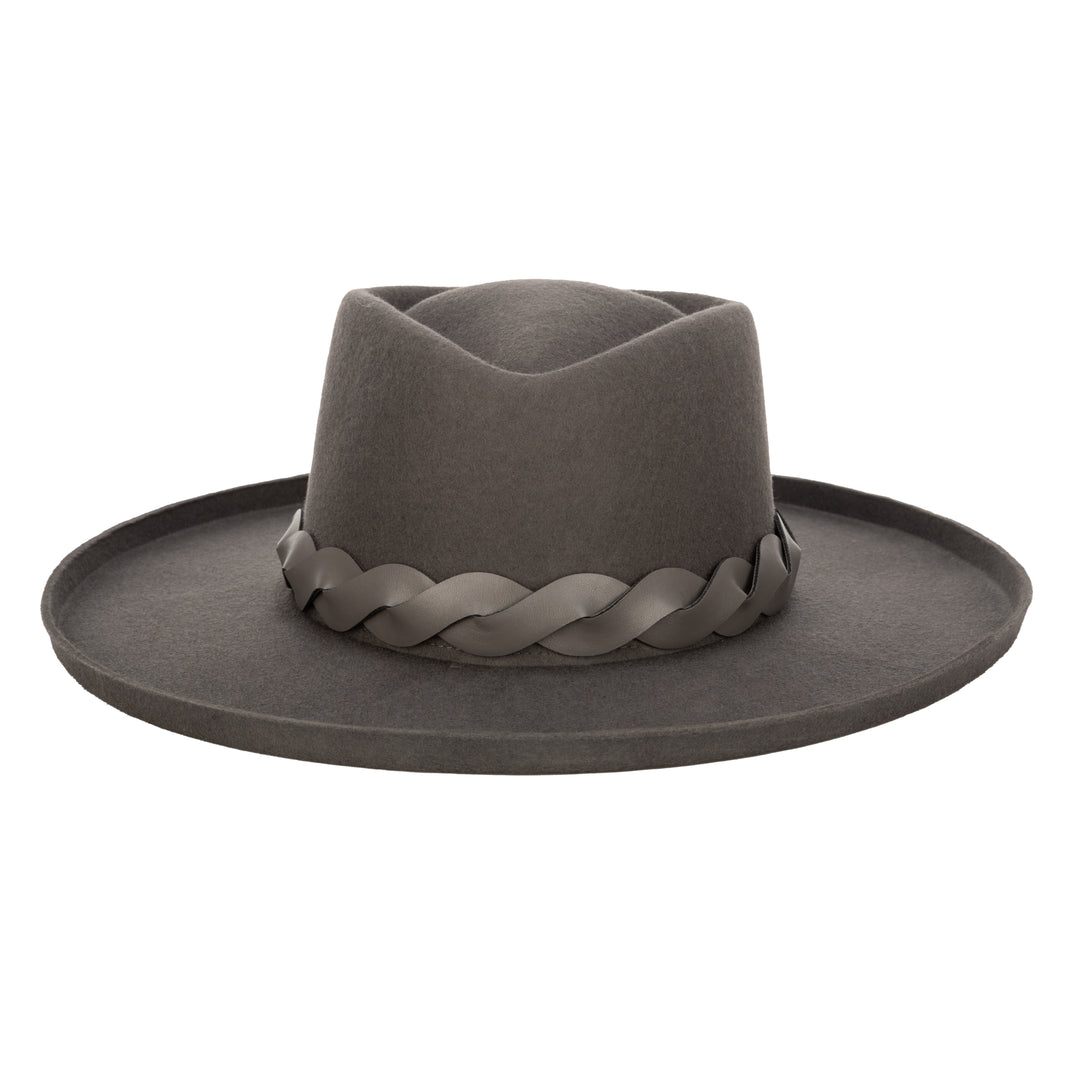Mountain Top-  Diamond Crown Felt W/ Turn Brim (WFH8227)