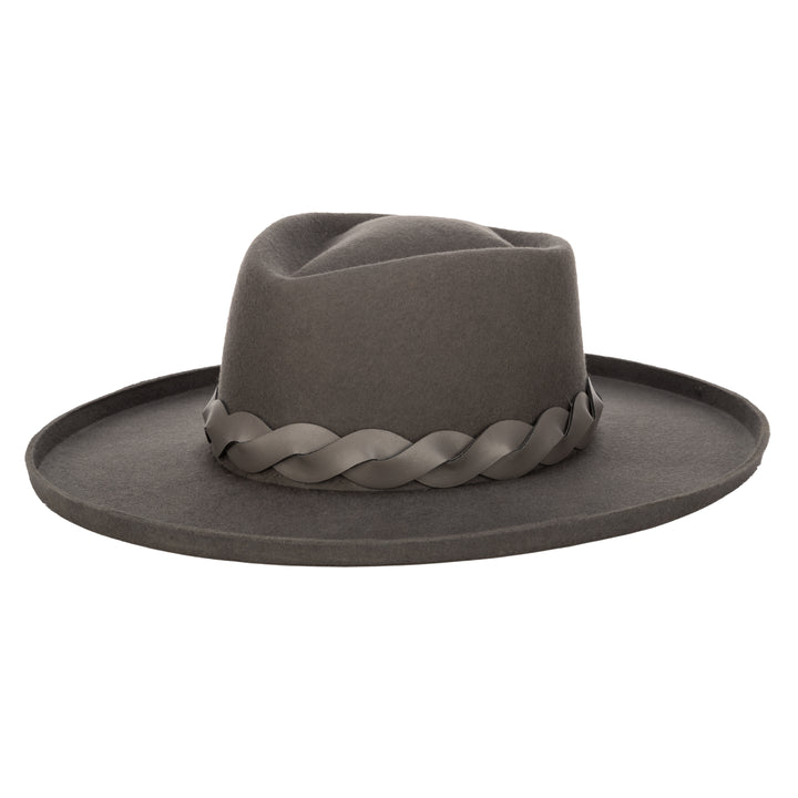 Mountain Top-  Diamond Crown Felt W/ Turn Brim (WFH8227)