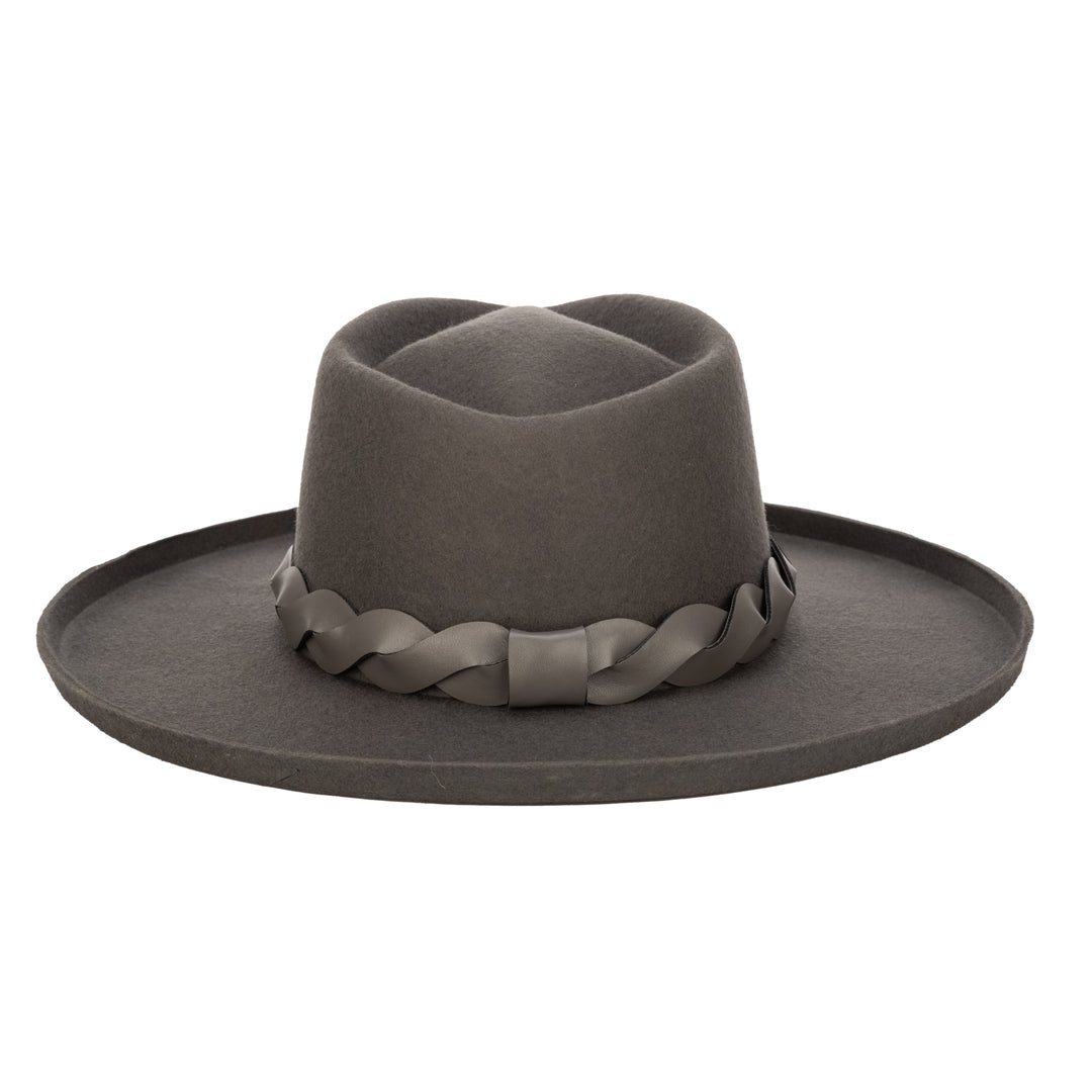 Mountain Top-  Diamond Crown Felt W/ Turn Brim (WFH8227)