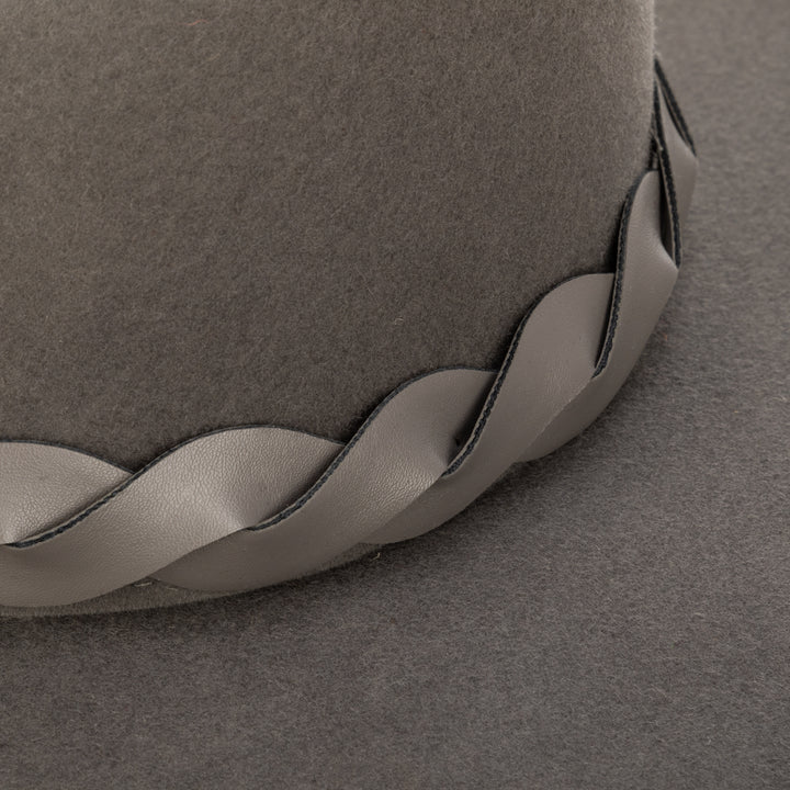 Mountain Top-  Diamond Crown Felt W/ Turn Brim (WFH8227)