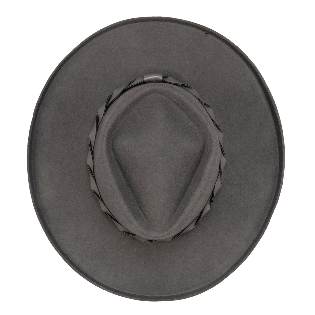 Mountain Top-  Diamond Crown Felt W/ Turn Brim (WFH8227)