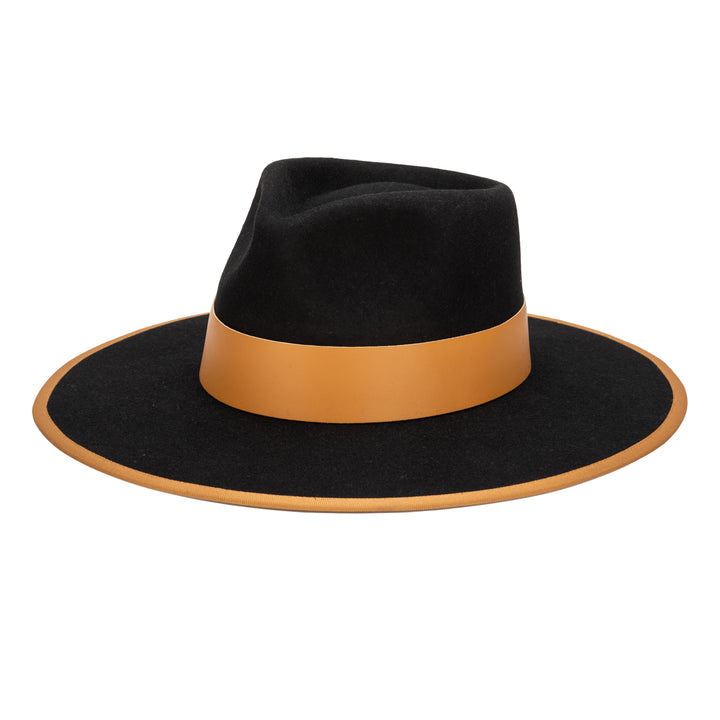 The Line - Stiff Wool Felt Fedora W/ Pop Color Trims (WFH8236)