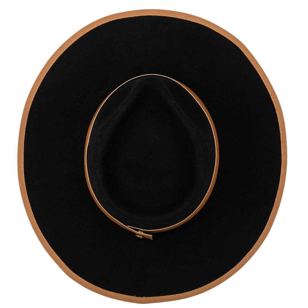 The Line - Stiff Wool Felt Fedora W/ Pop Color Trims (WFH8236)