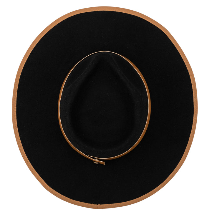 The Line - Stiff Wool Felt Fedora W/ Pop Color Trims (WFH8236)