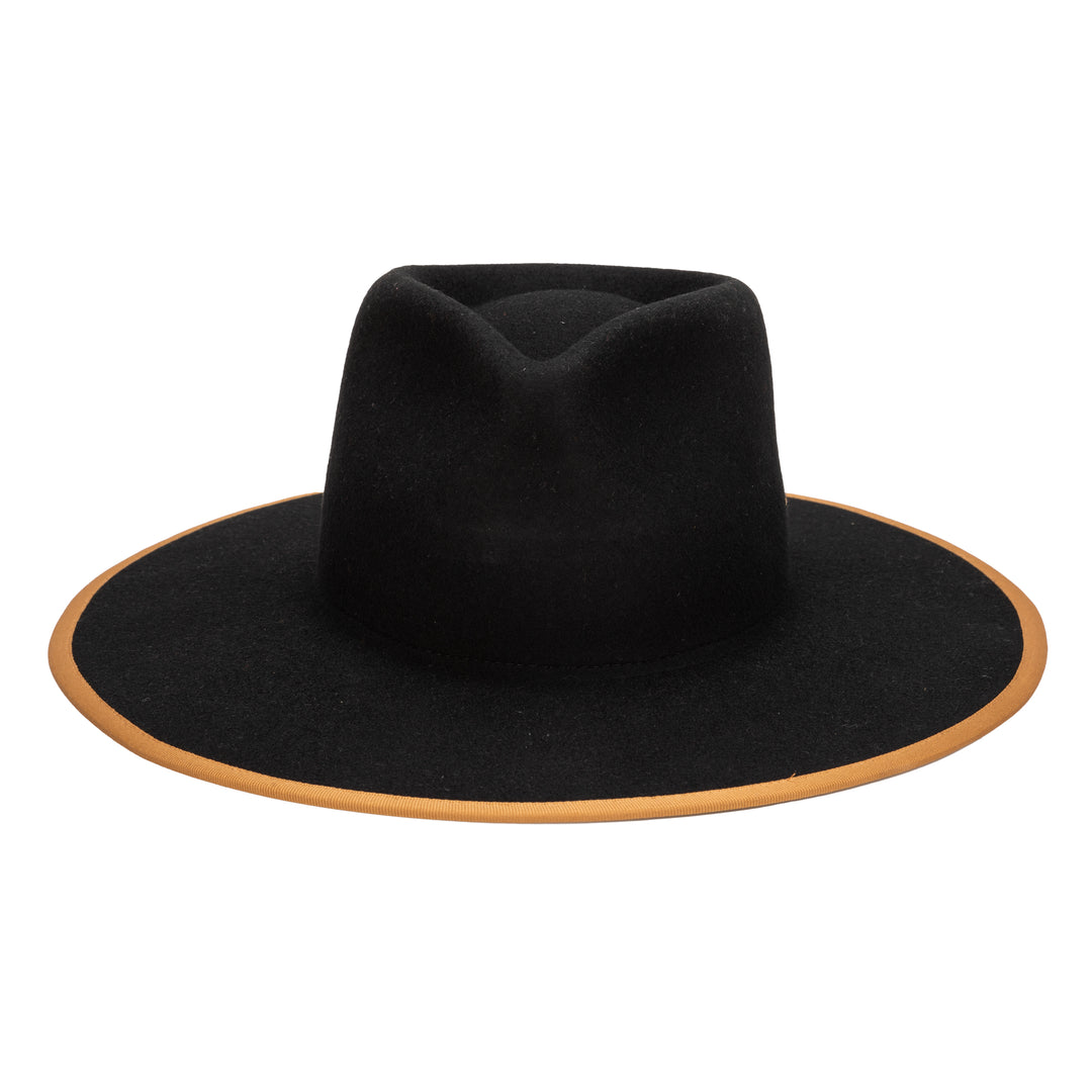 The Line - Stiff Wool Felt Fedora W/ Pop Color Trims (WFH8236)