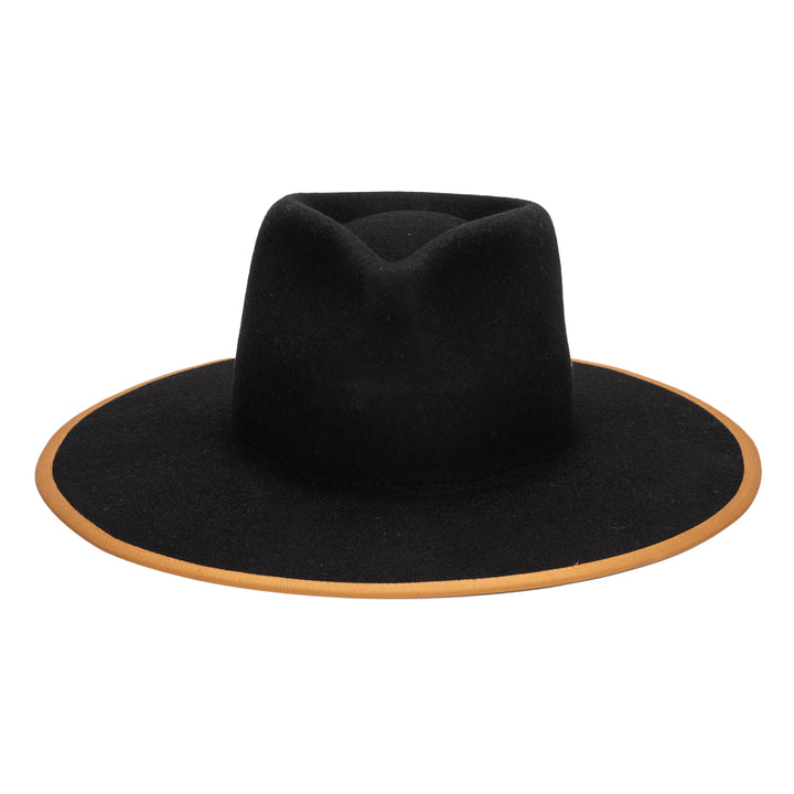 The Line - Stiff Wool Felt Fedora W/ Pop Color Trims (WFH8236)
