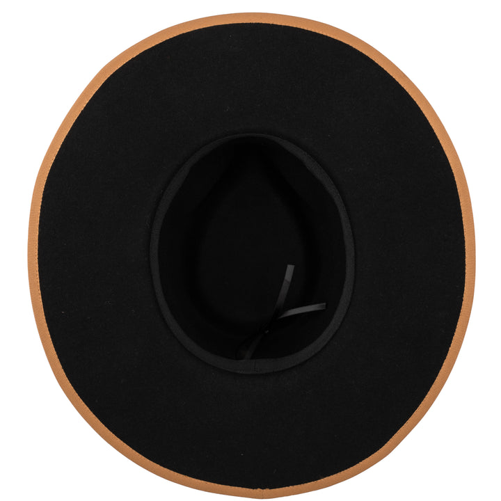 The Line - Stiff Wool Felt Fedora W/ Pop Color Trims (WFH8236)