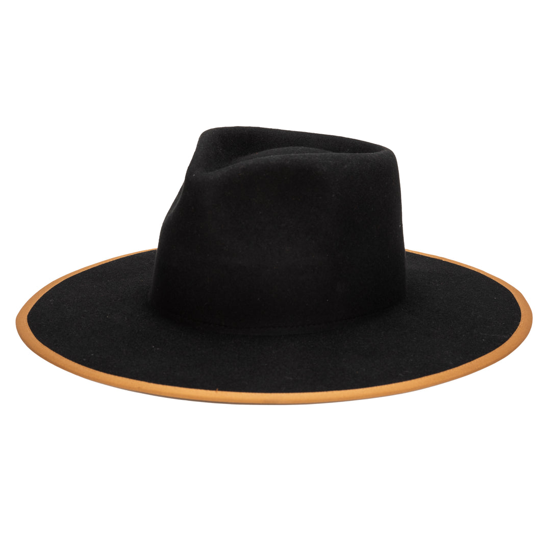 The Line - Stiff Wool Felt Fedora W/ Pop Color Trims (WFH8236)