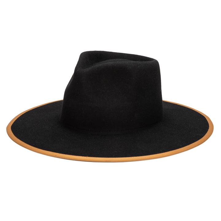 The Line - Stiff Wool Felt Fedora W/ Pop Color Trims (WFH8236)