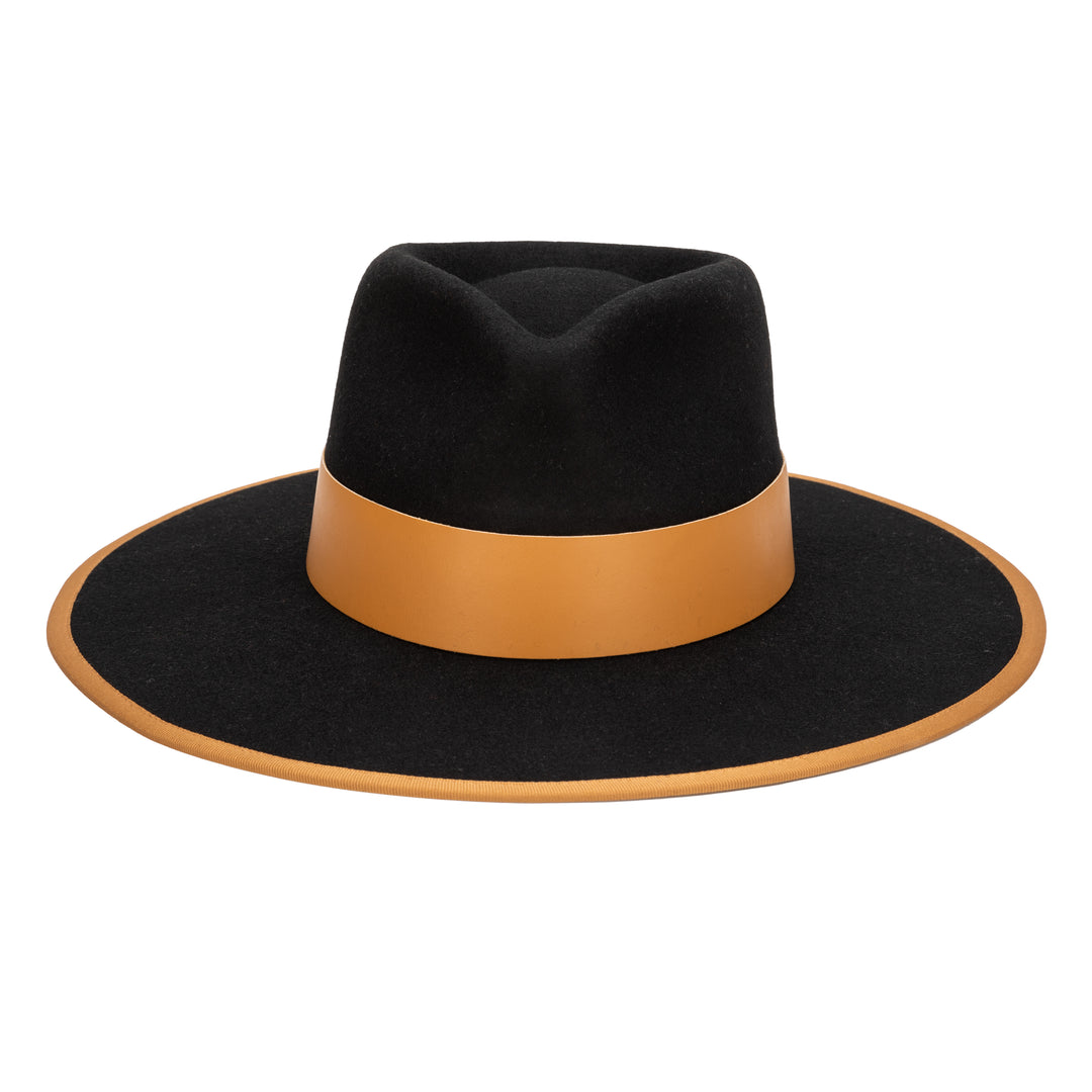 The Line - Stiff Wool Felt Fedora W/ Pop Color Trims (WFH8236)