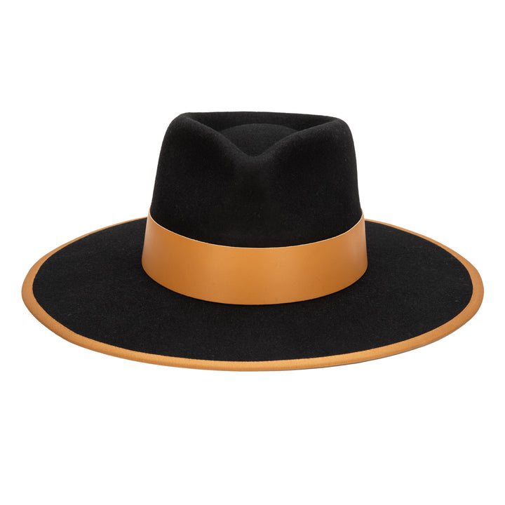The Line - Stiff Wool Felt Fedora W/ Pop Color Trims (WFH8236)