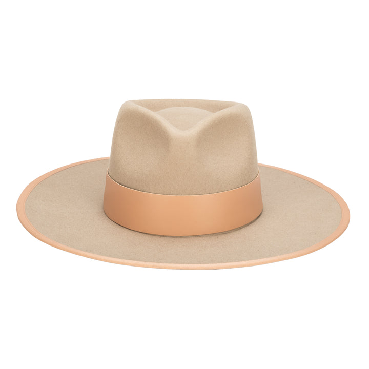 The Line - Stiff Wool Felt Fedora W/ Pop Color Trims (WFH8236)