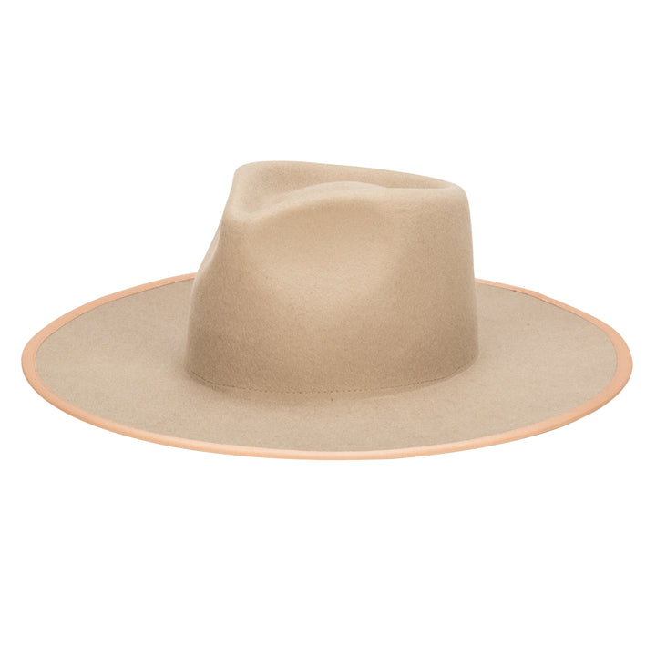 The Line - Stiff Wool Felt Fedora W/ Pop Color Trims (WFH8236)