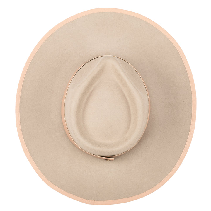 The Line - Stiff Wool Felt Fedora W/ Pop Color Trims (WFH8236)