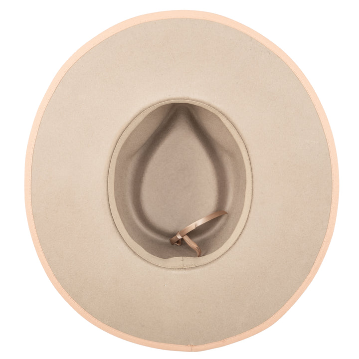 The Line - Stiff Wool Felt Fedora W/ Pop Color Trims (WFH8236)