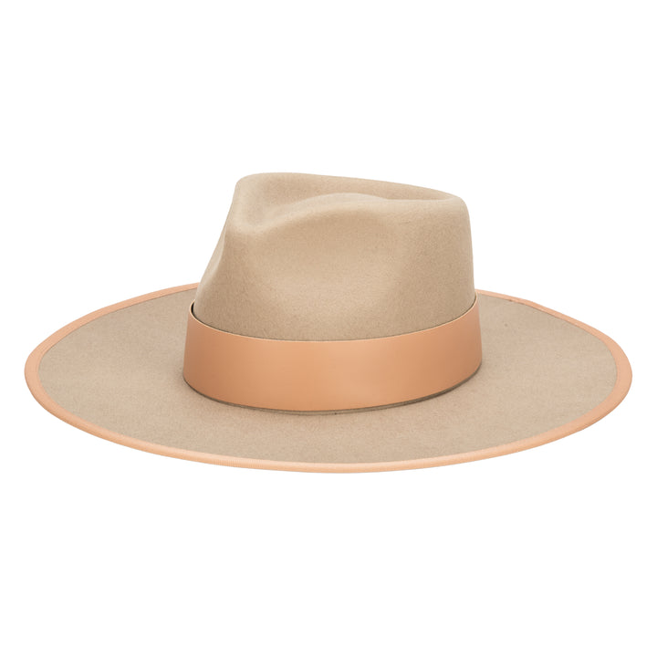 The Line - Stiff Wool Felt Fedora W/ Pop Color Trims (WFH8236)