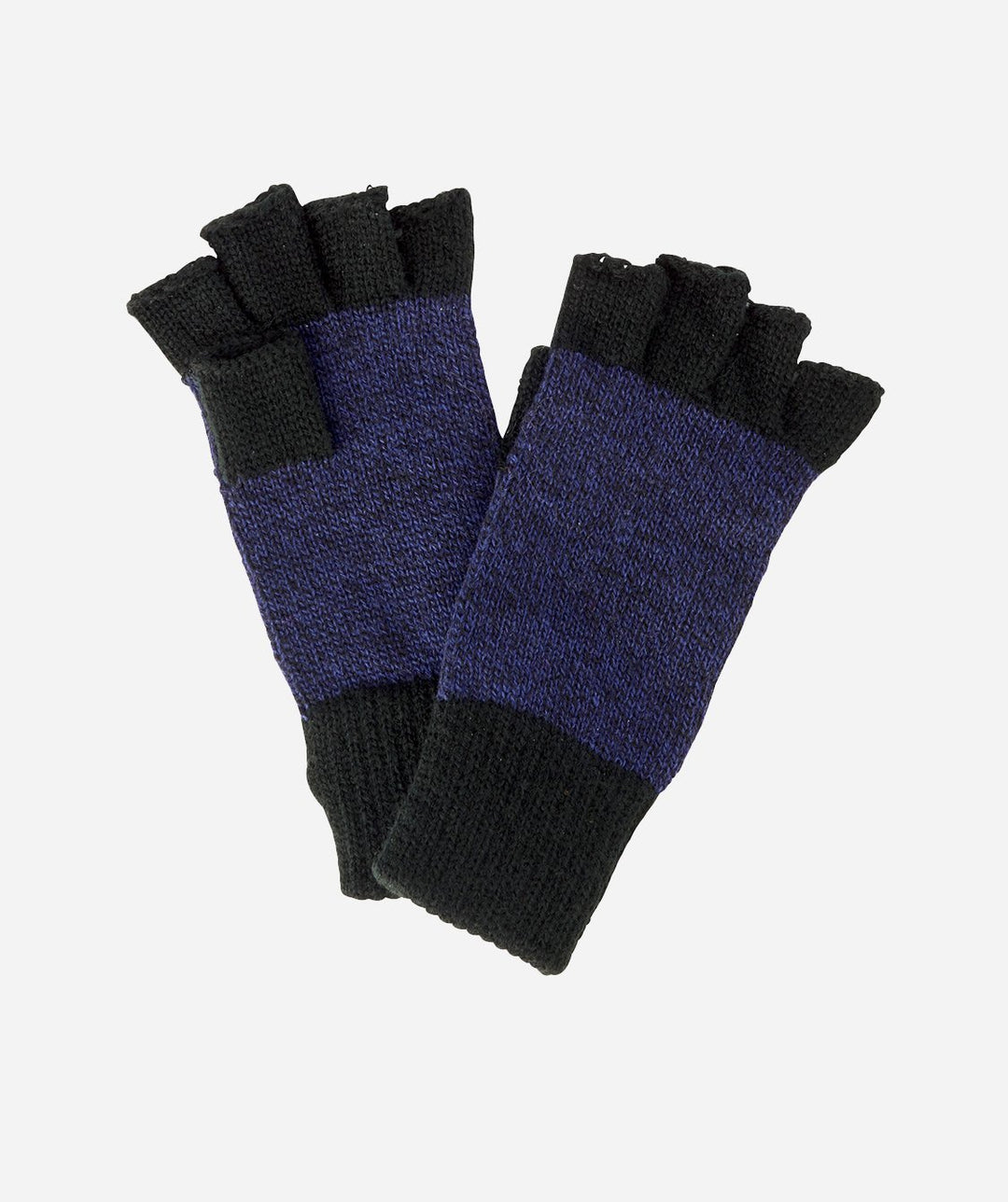 Hats - Womens Marled Yarn Fingerless Gloves With Ribb Cuff